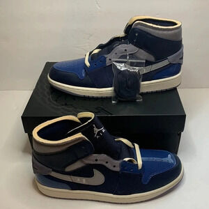 Jordan 1 Mid SE Sneakers Craft White, French Blue New